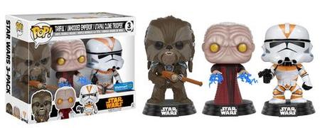 Tarfful Unhooded Emperor Utapau Clone Trooper POP Vinyl Figure 3 Pack WM Revenge of the Sith Tarfful Unhooded Emperor Utapau Clone Trooper POP Vinyl Figure 3 Pack WM Revenge of the Sith