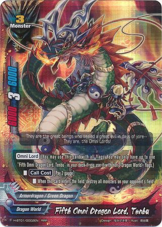 Fifth Omni Dragon Lord Tenbu H BT01 0002EN Triple Rare RRR Fifth Omni Dragon Lord Tenbu H BT01 0002EN Triple Rare RRR