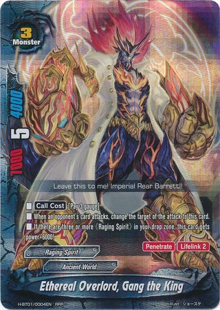 Ethereal Overlord Gang the King H BT01 0004EN Triple Rare RRR FCBF H Booster Set 1 Neo Enforcer Ver E Ethereal Overlord Gang the King H BT01 0004EN Triple Rare RRR FCBF H Booster Set 1 Neo Enforcer Ver E