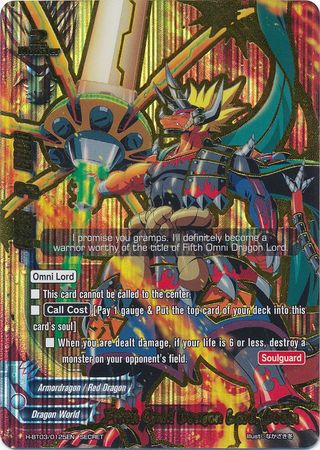 Fifth Omni Dragon Lord Drum Art B H BT03 0125EN Secret Rare Fifth Omni Dragon Lord Drum Art B H BT03 0125EN Secret Rare
