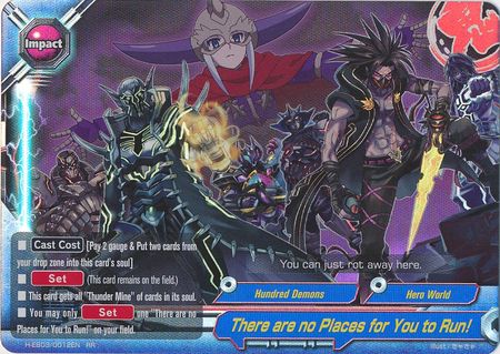 There are no Places for You to Run H EB03 0012EN Double Rare RR FCBF H Extra Booster 03 Lord of Hundred Thunders There are no Places for You to Run H EB03 0012EN Double Rare RR FCBF H Extra Booster 03 Lord of Hundred Thunders