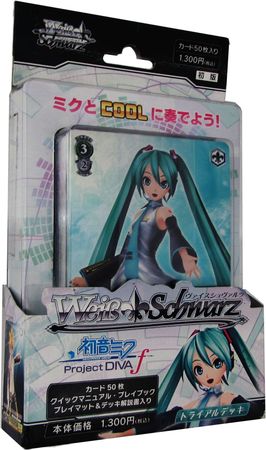 Hatsune Miku Project Diva F Japanese Trail Deck Weiss Schwarz Hatsune Miku Project Diva F Japanese Trail Deck Weiss Schwarz