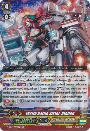 Excite Battle Sister Stollen G BT12 003EN Triple Rare RRR G Booster Set 12 Dragon King s Awakening Singles Excite Battle Sister Stollen G BT12 003EN Triple Rare RRR G Booster Set 12 Dragon King s Awakening Singles