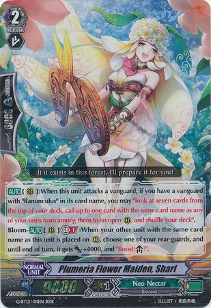 Plumeria Flower Maiden Sharl G BT12 011EN Triple Rare RRR G Booster Set 12 Dragon King s Awakening Singles Plumeria Flower Maiden Sharl G BT12 011EN Triple Rare RRR G Booster Set 12 Dragon King s Awakening Singles