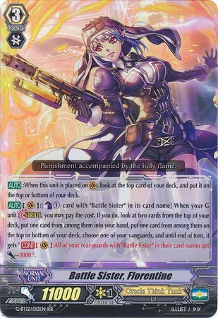 Battle Sister Florentine G BT12 012EN Double Rare RR G Booster Set 12 Dragon King s Awakening Singles Battle Sister Florentine G BT12 012EN Double Rare RR G Booster Set 12 Dragon King s Awakening Singles