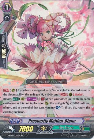 Prosperity Maiden Diane G BT12 024EN Double Rare RR G Booster Set 12 Dragon King s Awakening Singles Prosperity Maiden Diane G BT12 024EN Double Rare RR G Booster Set 12 Dragon King s Awakening Singles