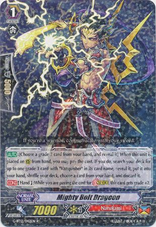 Mighty Bolt Dragoon G BT12 042EN Rare R Mighty Bolt Dragoon G BT12 042EN Rare R