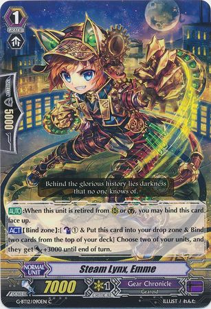 Steam Lynx Emme G BT12 090EN Common C G Booster Set 12 Dragon King s Awakening Singles Steam Lynx Emme G BT12 090EN Common C G Booster Set 12 Dragon King s Awakening Singles