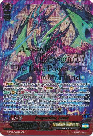 Dragstrider Luard G BT12 001EN Super Generation Rare SGR Dragstrider Luard G BT12 001EN Super Generation Rare SGR