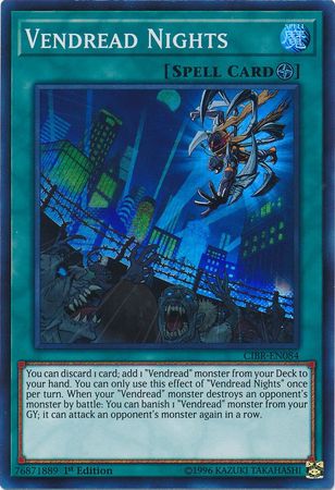 Vendread Nights CIBR EN084 Super Rare 1st Edition Vendread Nights CIBR EN084 Super Rare 1st Edition