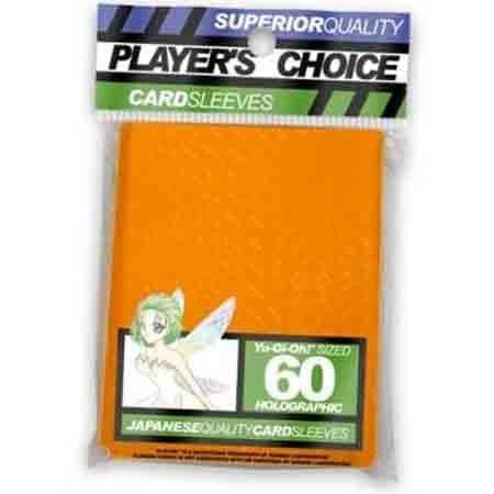Player s Choice Orange Holographic 60ct Yugioh Sized Mini Sleeves Sleeves Player s Choice Orange Holographic 60ct Yugioh Sized Mini Sleeves Sleeves