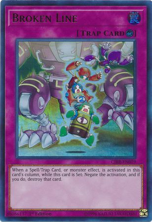 Broken Line CIBR EN079 Ultra Rare 1st Edition Broken Line CIBR EN079 Ultra Rare 1st Edition
