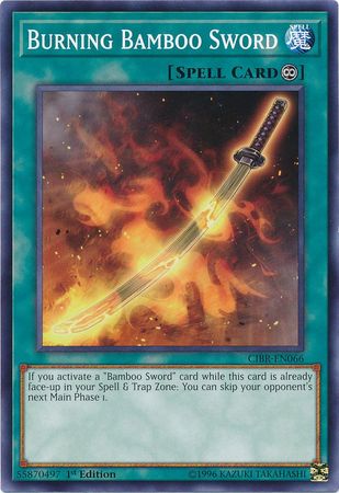 Unlimited Edition YuGiOh Cursed Bamboo Sword NECH-EN068 Common 