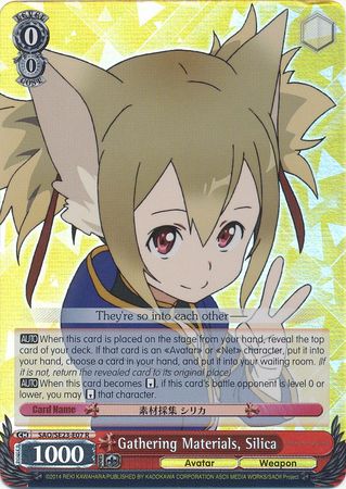 Gathering Materials Silica SAO SE23 E07 Rare R Foil Gathering Materials Silica SAO SE23 E07 Rare R Foil