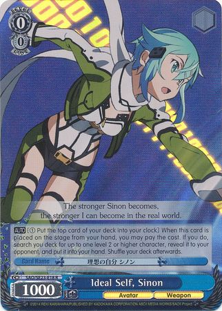 Ideal Self Sinon SAO SE23 E18 Rare R Foil Weiss Schwarz Sword Art Online II Ideal Self Sinon SAO SE23 E18 Rare R Foil Weiss Schwarz Sword Art Online II