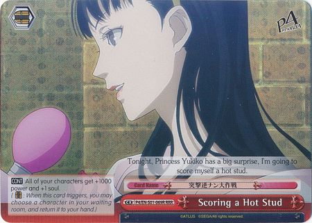 Scoring a Hot Stud P4 EN S01 069R Triple Rare RRR Scoring a Hot Stud P4 EN S01 069R Triple Rare RRR