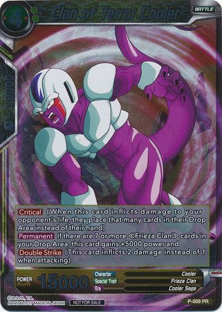 Clan of Terror Cooler P 009 Foil Promo Dragon Ball Super Tournament Promos Clan of Terror Cooler P 009 Foil Promo Dragon Ball Super Tournament Promos