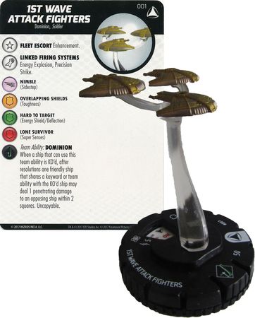 1st Wave Attack Fighters 001 Star Trek Tactics Series IV Heroclix Star Trek Tactics Series IV Singles 1st Wave Attack Fighters 001 Star Trek Tactics Series IV Heroclix Star Trek Tactics Series IV Singles