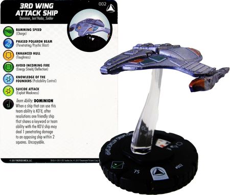 3rd Wing Attack Ship 002 Star Trek Tactics Series IV Heroclix Star Trek Tactics Series IV Singles 3rd Wing Attack Ship 002 Star Trek Tactics Series IV Heroclix Star Trek Tactics Series IV Singles