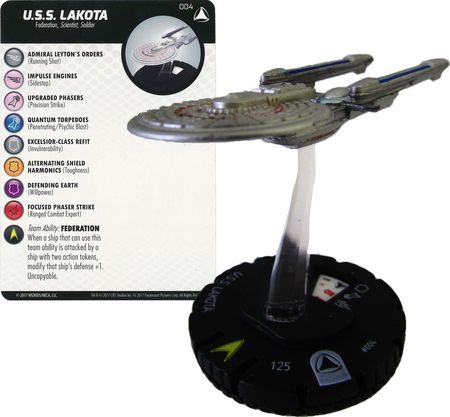 #013 U.S.S Star Trek Tactics IV Heroclix Thunderchild 