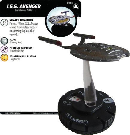 I S S Avenger 009 Star Trek Tactics Series IV Heroclix Star Trek Tactics Series IV Singles I S S Avenger 009 Star Trek Tactics Series IV Heroclix Star Trek Tactics Series IV Singles