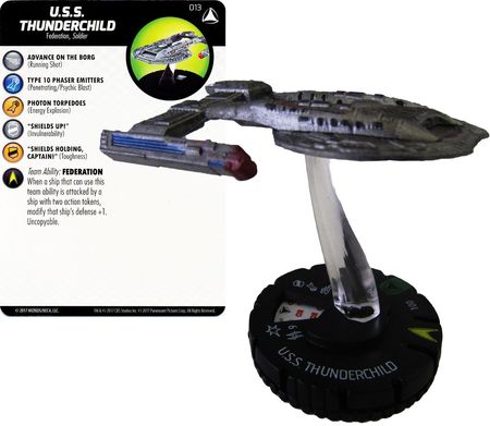 U S S Thunderchild 013 Star Trek Tactics Series IV Heroclix Star Trek Tactics Series IV Singles U S S Thunderchild 013 Star Trek Tactics Series IV Heroclix Star Trek Tactics Series IV Singles