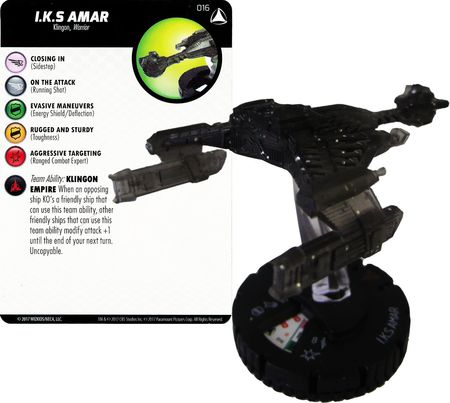 I K S Amar 016 Star Trek Tactics Series IV Heroclix Star Trek Tactics Series IV Singles I K S Amar 016 Star Trek Tactics Series IV Heroclix Star Trek Tactics Series IV Singles
