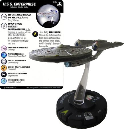 Federation, Scientist HEROCLIX STAR TREK TACTICS USS Raven 3005