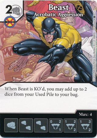 Beast Acrobatic Aggression 4 124 Common Marvel Dice Masters X Men First Class Singles Beast Acrobatic Aggression 4 124 Common Marvel Dice Masters X Men First Class Singles