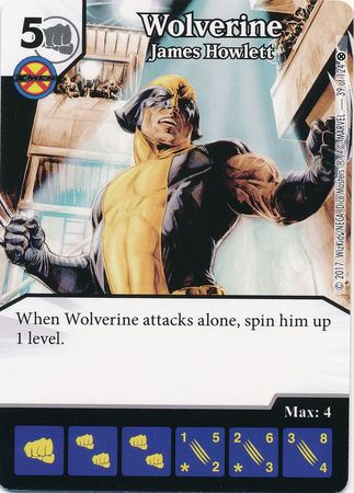 Wolverine James Howlett 39 124 Common Marvel Dice Masters X Men First Class Singles Wolverine James Howlett 39 124 Common Marvel Dice Masters X Men First Class Singles