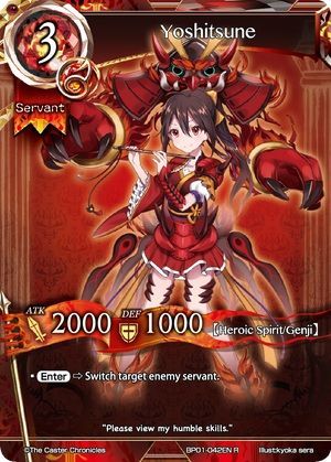Yoshitsune BP01 042EN Rare Yoshitsune BP01 042EN Rare