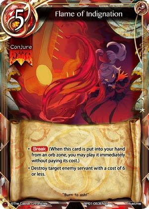 Flame of Indignation BP01 053EN Uncommon The Caster Chronicles The Magic Battle Begins Singles Flame of Indignation BP01 053EN Uncommon The Caster Chronicles The Magic Battle Begins Singles