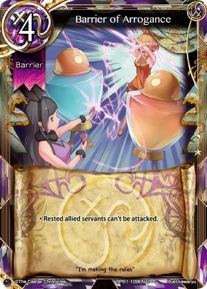 Barrier of Arrogance BP01 109EN Uncommon Barrier of Arrogance BP01 109EN Uncommon