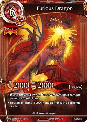 Furious Dragon SD01 018 Uncommon The Caster Chronicles Wings of Anger Starter Deck Singles Furious Dragon SD01 018 Uncommon The Caster Chronicles Wings of Anger Starter Deck Singles