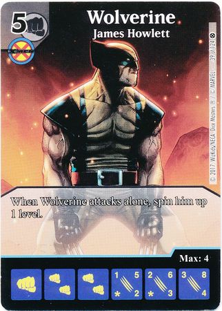 Wolverine James Howlett 39 124 Alternate Art Promo Wolverine James Howlett 39 124 Alternate Art Promo