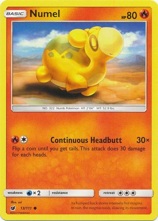 Numel 13 111 Common Sun Moon Crimson Invasion Singles Numel 13 111 Common Sun Moon Crimson Invasion Singles