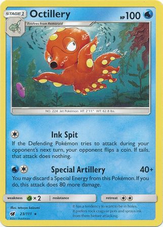 Octillery 23 111 Rare Sun Moon Crimson Invasion Singles Octillery 23 111 Rare Sun Moon Crimson Invasion Singles