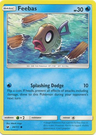 Feebas 26 111 Common Sun Moon Crimson Invasion Singles Feebas 26 111 Common Sun Moon Crimson Invasion Singles