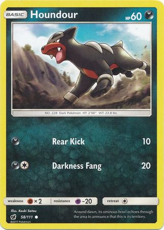 Houndour 58 111 Common Sun Moon Crimson Invasion Singles Houndour 58 111 Common Sun Moon Crimson Invasion Singles