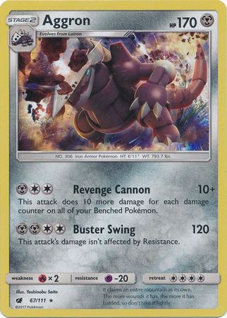 Aggron 67 111 Holo Rare Aggron 67 111 Holo Rare