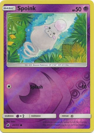 Spoink 41 111 Common Reverse Holo Sun Moon Crimson Invasion Reverse Holo Singles Spoink 41 111 Common Reverse Holo Sun Moon Crimson Invasion Reverse Holo Singles