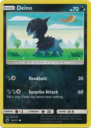 Deino 94/124 - Pokemon Dragons Exalted Common Card