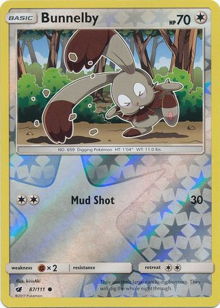 Bunnelby 87 111 Common Reverse Holo Bunnelby 87 111 Common Reverse Holo