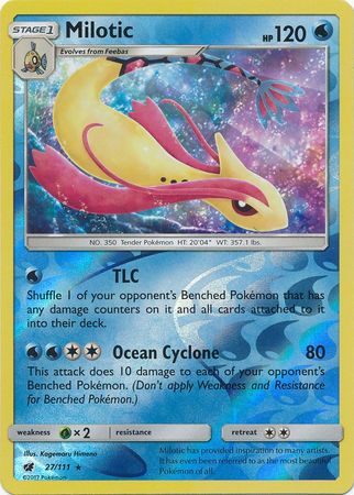 Milotic 27 111 Holo Rare Reverse Holo Milotic 27 111 Holo Rare Reverse Holo