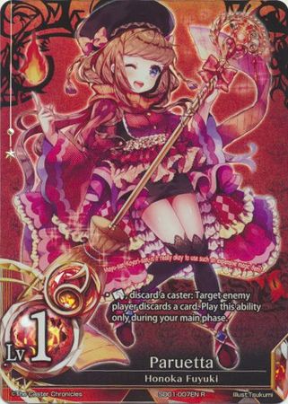 Paruetta Lv 1 SD01 007 Rare Foil The Caster Chronicles Wings of Anger Starter Deck Singles Paruetta Lv 1 SD01 007 Rare Foil The Caster Chronicles Wings of Anger Starter Deck Singles