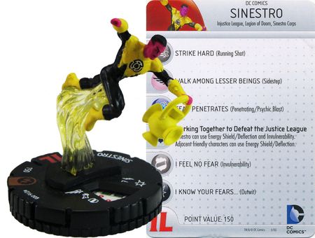 Sinestro D16 008 Wizkids Promo DC Heroclix Sinestro D16 008 Wizkids Promo DC Heroclix