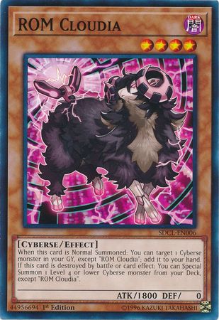 ROM Cloudia SDCL EN006 Common 1st Edition Cyberse Link Singles ROM Cloudia SDCL EN006 Common 1st Edition Cyberse Link Singles