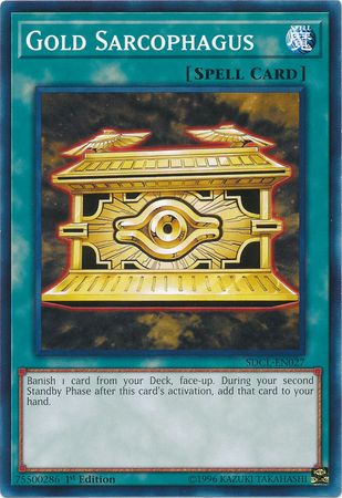 Gold Sarcophagus SDCL EN027 Common 1st Edition Cyberse Link Singles Gold Sarcophagus SDCL EN027 Common 1st Edition Cyberse Link Singles