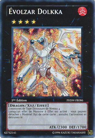 Evolzar Dolkka PHSW FR086 Secret Rare 1st Edition French French Yugioh Cards Evolzar Dolkka PHSW FR086 Secret Rare 1st Edition French French Yugioh Cards