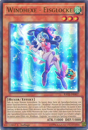 Windhexe Eisglocke RATE DE007 Ultra Rare 1st Edition German Yugioh Cards Windhexe Eisglocke RATE DE007 Ultra Rare 1st Edition German Yugioh Cards